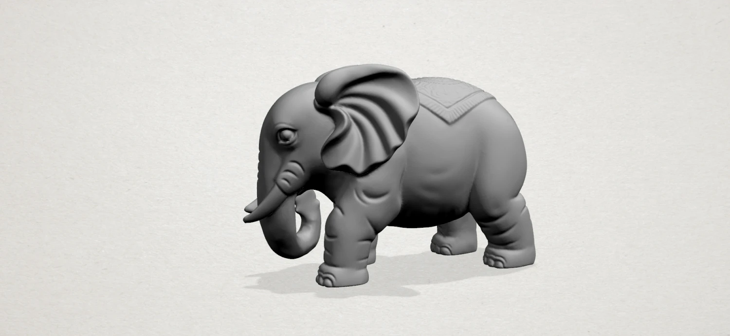 elephant 03 3D Print Model .c4d .max .obj .3ds .fbx .stl .blend 
