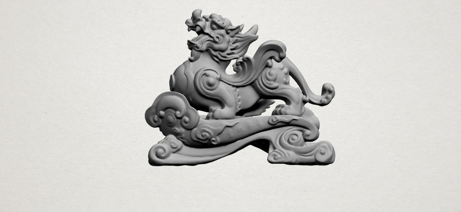 chinese mythical creature - pi xiu 3D Print Model .c4d .max .obj .3ds .fbx .stl .blend 