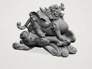 chinese mythical creature - pi xiu 3D Print Model
