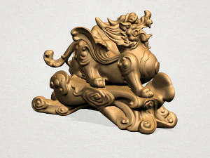 chinese mythical creature - pi xiu 3D Print Model