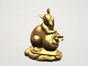 chinese horoscope of rat 3D Print Model