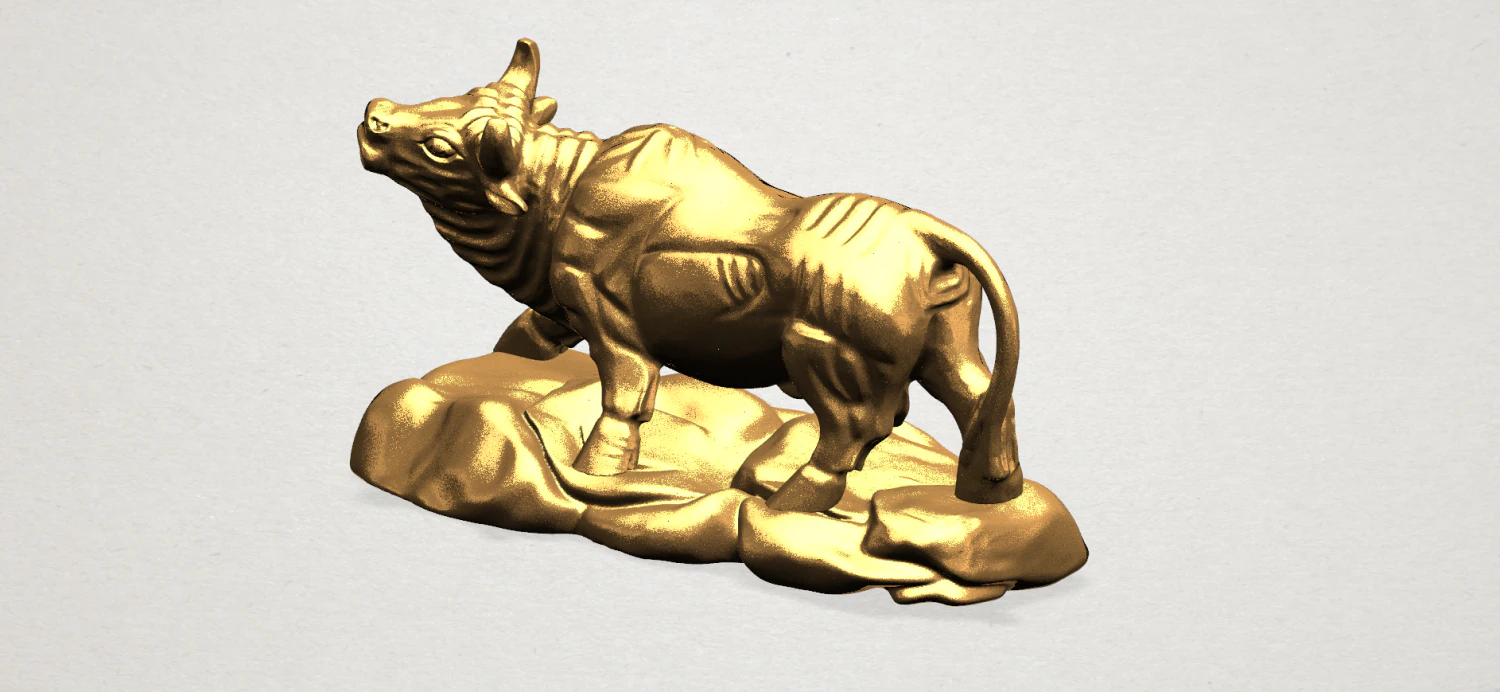 chinese horoscope of bull 3D Print Model .c4d .max .obj .3ds .fbx .stl .blend 