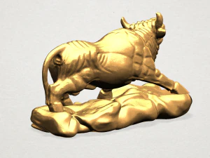 chinese horoscope of bull 3D Print Model