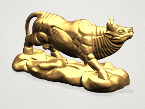 chinese horoscope of bull 3D Print Model