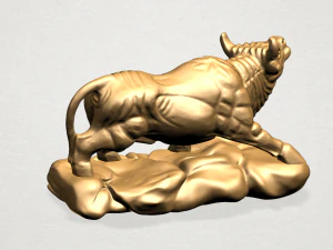 chinese horoscope of bull 3D Print Model
