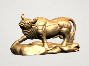 chinese horoscope of bull 3D Print Model