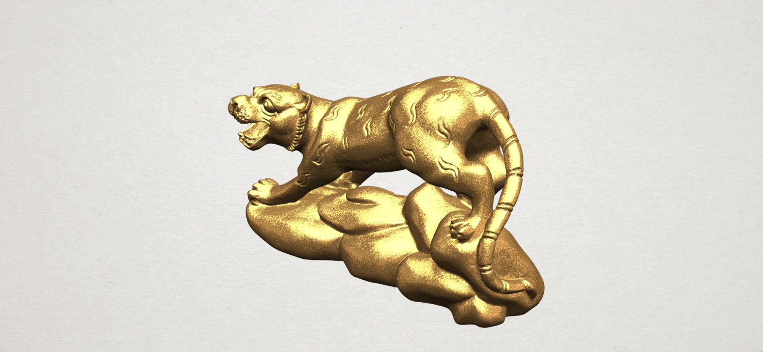 chinese horoscope of tiger 3D Print Model .c4d .max .obj .3ds .fbx .stl .blend