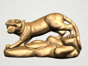 chinese horoscope of tiger 3D Print Model