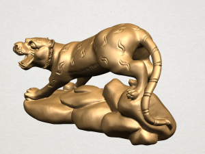 chinese horoscope of tiger 3D-Druckmodell