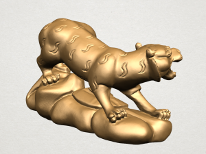 chinese horoscope of tiger 3D-Druckmodell