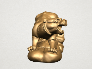 chinese horoscope of tiger 3D-Druckmodell