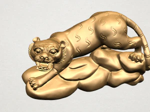 chinese horoscope of tiger 3D Print Model