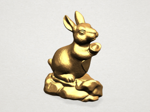 chinese horoscope of rabbit 3Dプリントモデル
