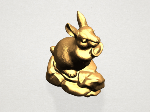 chinese horoscope of rabbit 3Dプリントモデル