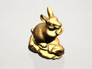 chinese horoscope of rabbit 3D Print Model