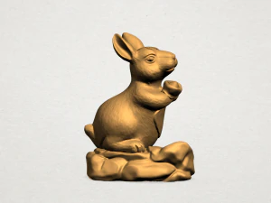 chinese horoscope of rabbit 3D Print Model