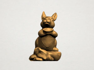 chinese horoscope of rabbit 3D Print Model