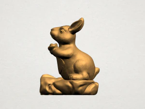 chinese horoscope of rabbit 3D Print Model