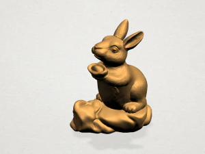 chinese horoscope of rabbit 3D Print Model