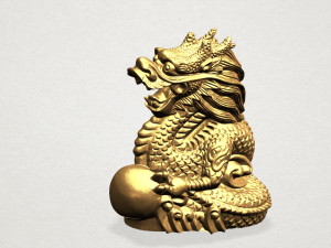 chinese horoscope of dragon 3D Print Model