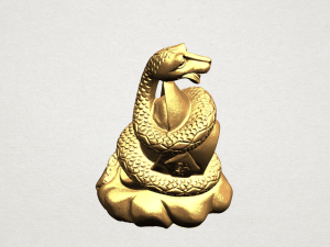 chinese horoscope of snake 3D Print Model