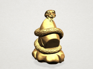 chinese horoscope of snake 3Dプリントモデル