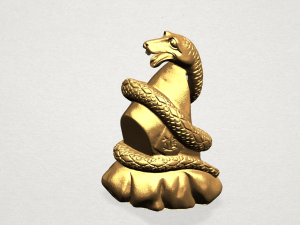 chinese horoscope of snake 3Dプリントモデル