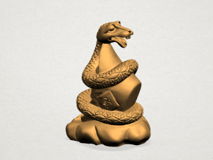 chinese horoscope of snake 3Dプリントモデル