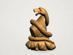 chinese horoscope of snake 3D Print Model