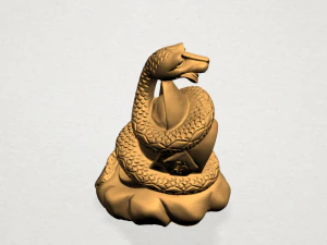 chinese horoscope of snake 3D Print Model