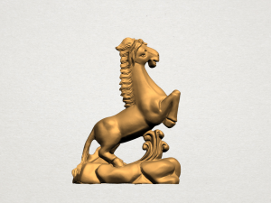 chinese horoscope of horse 3D-Druckmodell