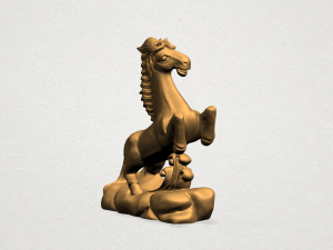chinese horoscope of horse 3D-Druckmodell