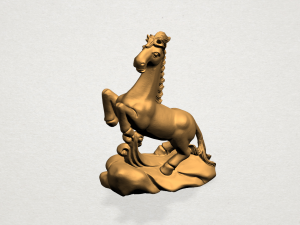 chinese horoscope of horse 3D-Druckmodell
