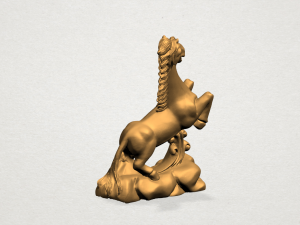 chinese horoscope of horse 3D-Druckmodell