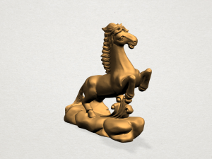 chinese horoscope of horse 3D-Druckmodell