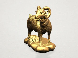 chinese horoscope of goat 3D Print Model