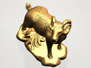chinese horoscope of goat 3D Print Model
