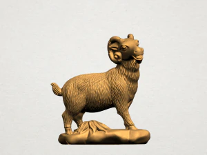 chinese horoscope of goat 3D Print Model