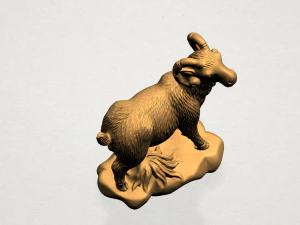 chinese horoscope of goat 3D Print Model