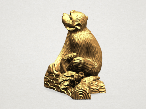 chinese horoscope of monkey 3D-printmodel