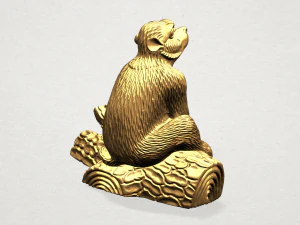 chinese horoscope of monkey 3D Print Model
