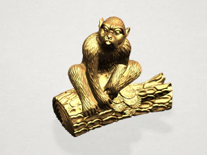 chinese horoscope of monkey 3D Print Model