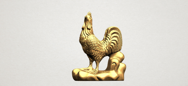 chinese horoscope of rooster Modelo de impresión 3D .c4d .max .obj .3ds .fbx .stl .blend 