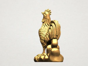 chinese horoscope of rooster 3D Print Model