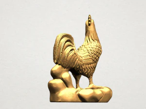 chinese horoscope of rooster 3D Print Model