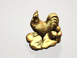 chinese horoscope of rooster 3D Print Model