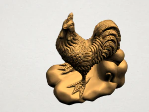 chinese horoscope of rooster 3D Print Model