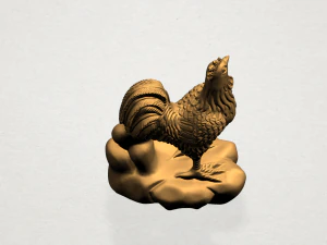 chinese horoscope of rooster 3D Print Model