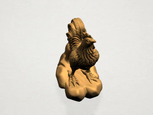 chinese horoscope of rooster 3D Print Model