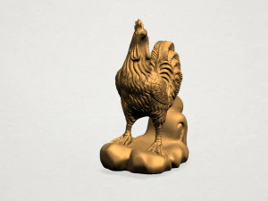chinese horoscope of rooster 3D Print Model